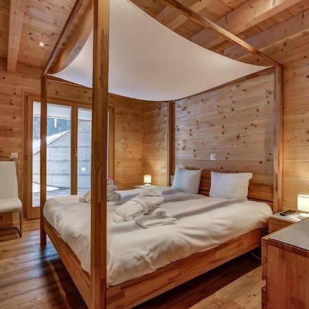 Chalet Flocon De Neige - Jacuzzi - Sauna La Tzoumaz Ngoại thất bức ảnh