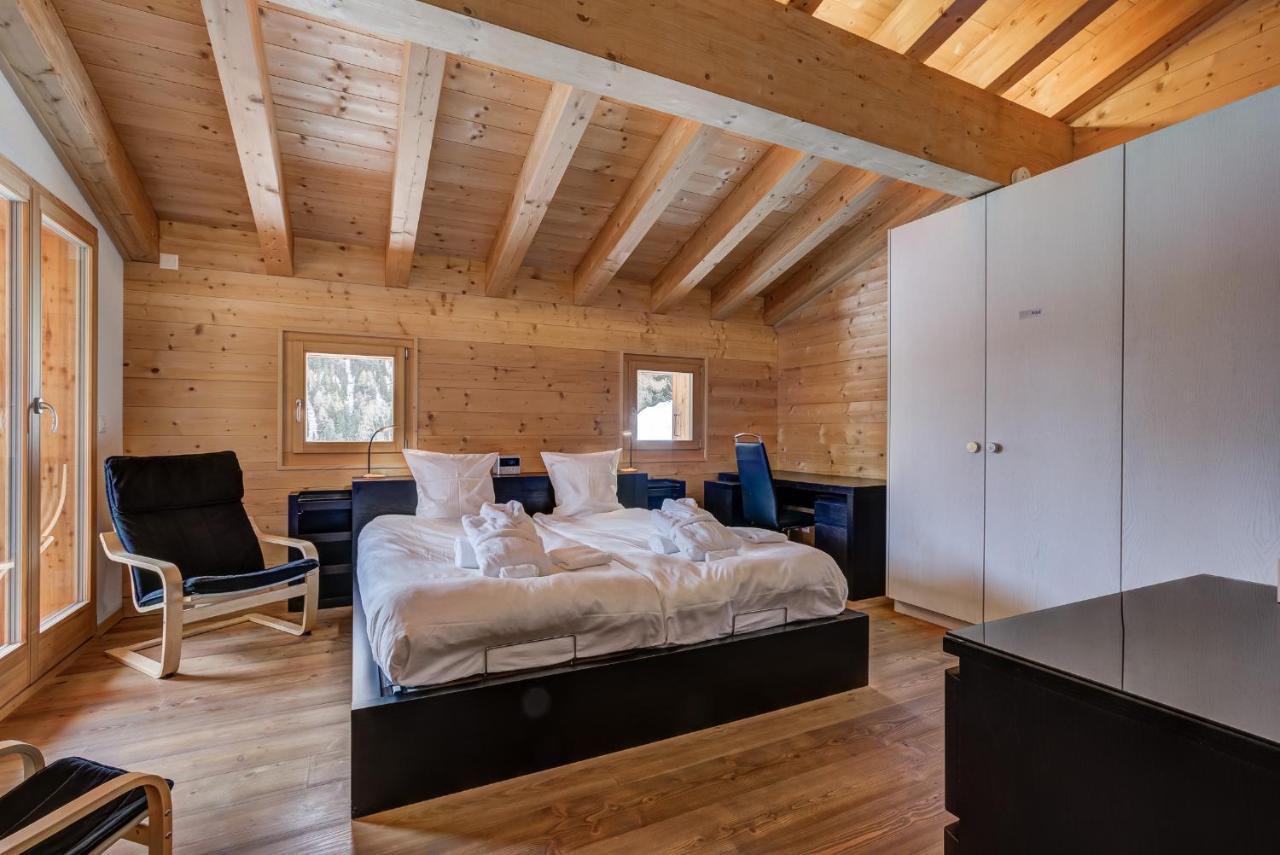 Chalet Flocon De Neige - Jacuzzi - Sauna La Tzoumaz Ngoại thất bức ảnh