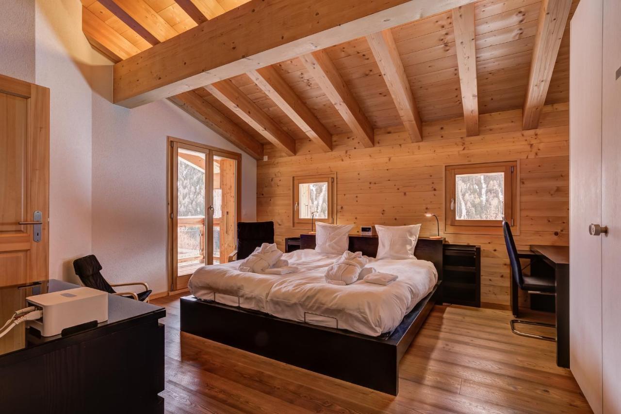 Chalet Flocon De Neige - Jacuzzi - Sauna La Tzoumaz Ngoại thất bức ảnh