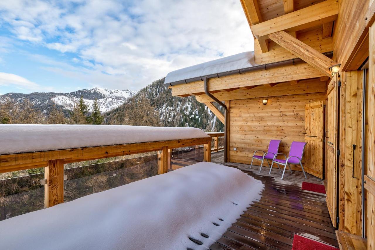 Chalet Flocon De Neige - Jacuzzi - Sauna La Tzoumaz Ngoại thất bức ảnh