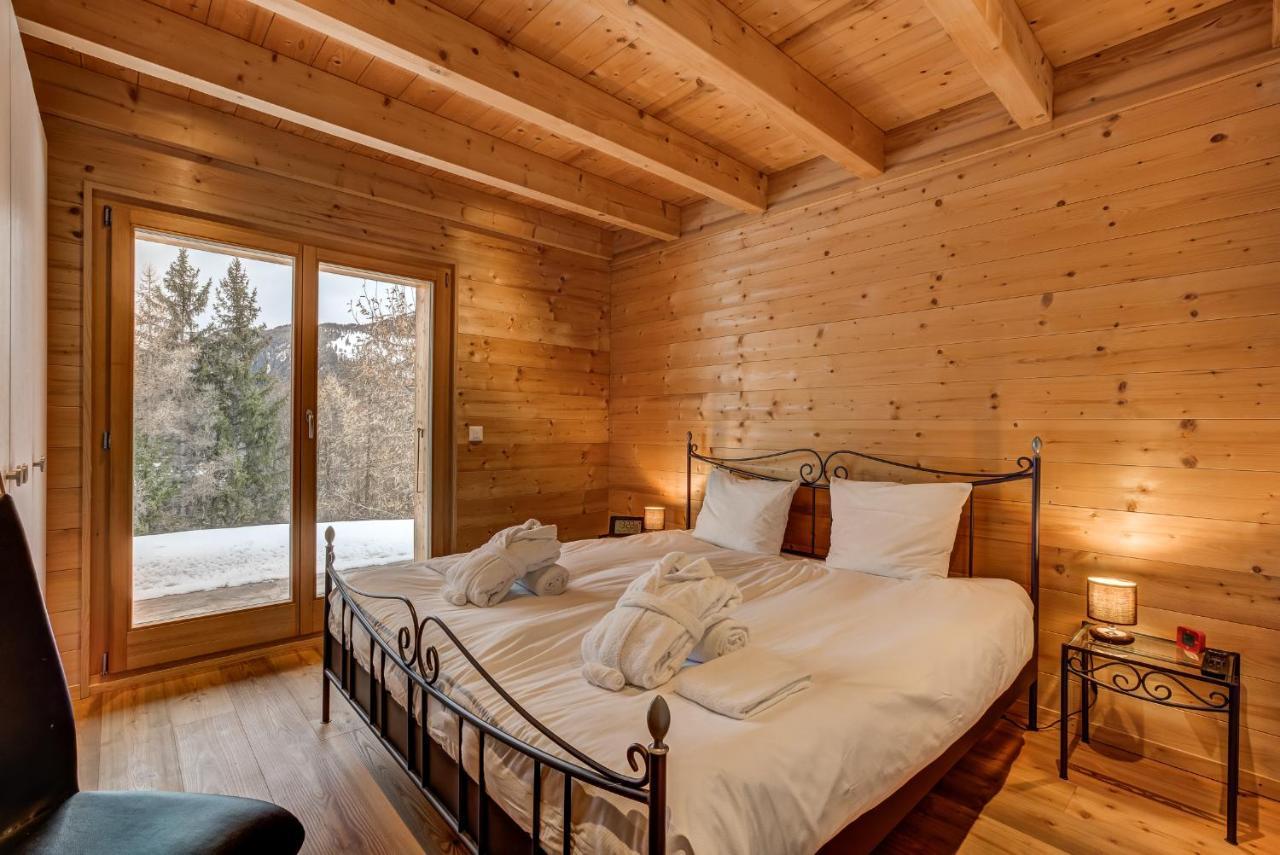 Chalet Flocon De Neige - Jacuzzi - Sauna La Tzoumaz Ngoại thất bức ảnh